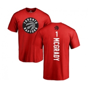 NBA Nike Toronto Raptors #1 Tracy Mcgrady Red Backer T-Shirt
