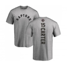 NBA Nike Toronto Raptors #15 Vince Carter Ash Backer T-Shirt