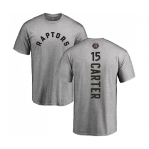 NBA Nike Toronto Raptors #15 Vince Carter Ash Backer T-Shirt
