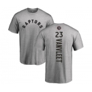NBA Nike Toronto Raptors #23 Fred VanVleet Ash Backer T-Shirt