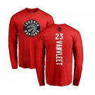 NBA Nike Toronto Raptors #23 Fred VanVleet Red Backer Long Sleeve T-Shirt