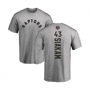NBA Nike Toronto Raptors #43 Pascal Siakam Ash Backer T-Shirt