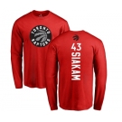 NBA Nike Toronto Raptors #43 Pascal Siakam Red Backer Long Sleeve T-Shirt