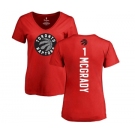 NBA Women's Nike Toronto Raptors #1 Tracy Mcgrady Red Backer T-Shirt