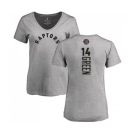 NBA Women's Nike Toronto Raptors #14 Danny Green Ash Backer T-Shirt