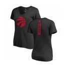 NBA Women's Nike Toronto Raptors #14 Danny Green Black One Color Backer Slim-Fit V-Neck T-Shirt