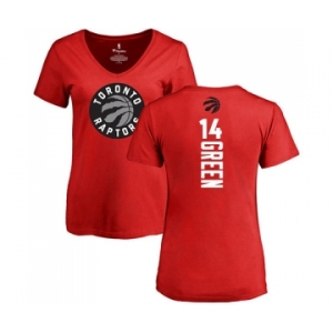 NBA Women's Nike Toronto Raptors #14 Danny Green Red Backer T-Shirt