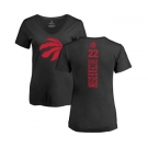 NBA Women's Nike Toronto Raptors #22 Malachi Richardson Black One Color Backer Slim-Fit V-Neck T-Shirt