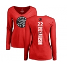 NBA Women's Nike Toronto Raptors #22 Malachi Richardson Red Backer Long Sleeve T-Shirt