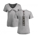 NBA Women's Nike Toronto Raptors #3 OG Anunoby Ash Backer T-Shirt