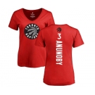 NBA Women's Nike Toronto Raptors #3 OG Anunoby Red Backer T-Shirt