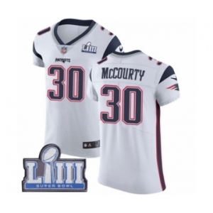 Men's Nike New England Patriots #30 Jason McCourty White Vapor Untouchable Elite Player Super Bowl LIII Bound NFL Jersey