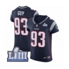 Men's Nike New England Patriots #93 Lawrence Guy Navy Blue Team Color Vapor Untouchable Elite Player Super Bowl LIII Bound NFL Jersey