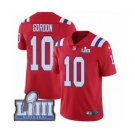 Men's Nike New England Patriots #10 Josh Gordon Red Alternate Vapor Untouchable Limited Player Super Bowl LIII Bound NFL Jersey