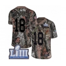 Men's Nike New England Patriots #18 Matthew Slater Camo Rush Realtree Limited Super Bowl LIII Bound NFL Jersey