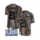 Men's Nike New England Patriots #21 Duron Harmon Camo Rush Realtree Limited Super Bowl LIII Bound NFL Jersey