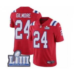 Men's Nike New England Patriots #24 Stephon Gilmore Red Alternate Vapor Untouchable Limited Player Super Bowl LIII Bound NFL Jersey