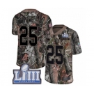 Men's Nike New England Patriots #25 Eric Rowe Camo Rush Realtree Limited Super Bowl LIII Bound NFL Jersey