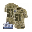 Men's Nike New England Patriots #51 Ja'Whaun Bentley Limited Camo 2018 Salute to Service Super Bowl LIII Bound NFL Jersey