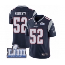 Men's Nike New England Patriots #52 Elandon Roberts Navy Blue Team Color Vapor Untouchable Limited Player Super Bowl LIII Bound NFL Jersey