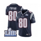 Men's Nike New England Patriots #80 Irving Fryar Navy Blue Team Color Vapor Untouchable Limited Player Super Bowl LIII Bound NFL Jersey