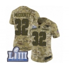 Women's Nike New England Patriots #32 Devin McCourty Limited Camo 2018 Salute to Service Super Bowl LIII Bound NFL Jersey