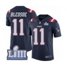 Youth Nike New England Patriots #11 Drew Bledsoe Limited Navy Blue Rush Vapor Untouchable Super Bowl LIII Bound NFL Jersey