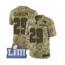 Youth Nike New England Patriots #29 Duke Dawson Limited Camo 2018 Salute to Service Super Bowl LIII Bound NFL Jersey