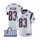 Youth Nike New England Patriots #83 Dwayne Allen White Vapor Untouchable Limited Player Super Bowl LIII Bound NFL Jersey