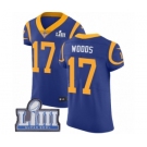 Men's Nike Los Angeles Rams #17 Robert Woods Royal Blue Alternate Vapor Untouchable Elite Player Super Bowl LIII Bound NFL Jersey