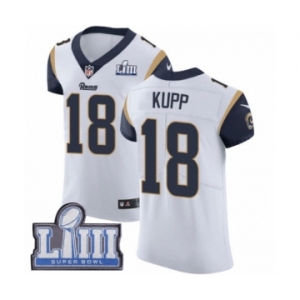 Men's Nike Los Angeles Rams #18 Cooper Kupp White Vapor Untouchable Elite Player Super Bowl LIII Bound NFL Jersey