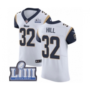 Men's Nike Los Angeles Rams #32 Troy Hill White Vapor Untouchable Elite Player Super Bowl LIII Bound NFL Jersey