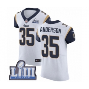 Men's Nike Los Angeles Rams #35 C.J. Anderson White Vapor Untouchable Elite Player Super Bowl LIII Bound NFL Jersey