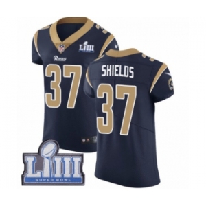 Men's Nike Los Angeles Rams #37 Sam Shields Navy Blue Team Color Vapor Untouchable Elite Player Super Bowl LIII Bound NFL Jersey