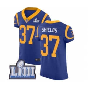 Men's Nike Los Angeles Rams #37 Sam Shields Royal Blue Alternate Vapor Untouchable Elite Player Super Bowl LIII Bound NFL Jersey