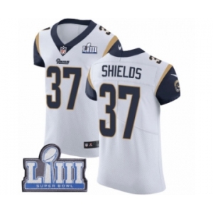 Men's Nike Los Angeles Rams #37 Sam Shields White Vapor Untouchable Elite Player Super Bowl LIII Bound NFL Jersey