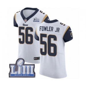 Men's Nike Los Angeles Rams #56 Dante Fowler Jr White Vapor Untouchable Elite Player Super Bowl LIII Bound NFL Jersey