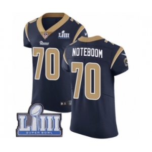 Men's Nike Los Angeles Rams #70 Joseph Noteboom Navy Blue Team Color Vapor Untouchable Elite Player Super Bowl LIII Bound NFL Jersey