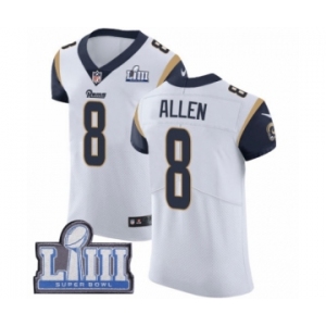 Men's Nike Los Angeles Rams #8 Brandon Allen White Vapor Untouchable Elite Player Super Bowl LIII Bound NFL Jersey
