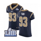 Men's Nike Los Angeles Rams #93 Ndamukong Suh Navy Blue Team Color Vapor Untouchable Elite Player Super Bowl LIII Bound NFL Jersey