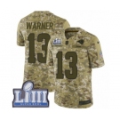 Men's Nike Los Angeles Rams #13 Kurt Warner Limited Camo 2018 Salute to Service Super Bowl LIII Bound NFL Jersey