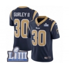 Men's Nike Los Angeles Rams #30 Todd Gurley Navy Blue Team Color Vapor Untouchable Limited Player Super Bowl LIII Bound NFL Jersey