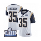 Men's Nike Los Angeles Rams #35 C.J. Anderson White Vapor Untouchable Limited Player Super Bowl LIII Bound NFL Jersey