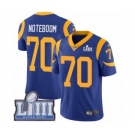 Men's Nike Los Angeles Rams #70 Joseph Noteboom Royal Blue Alternate Vapor Untouchable Limited Player Super Bowl LIII Bound NFL Jersey