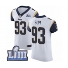 Men's Nike Los Angeles Rams #93 Ndamukong Suh White Vapor Untouchable Elite Player Super Bowl LIII Bound NFL Jersey