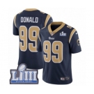 Men's Nike Los Angeles Rams #99 Aaron Donald Navy Blue Team Color Vapor Untouchable Limited Player Super Bowl LIII Bound NFL Jersey