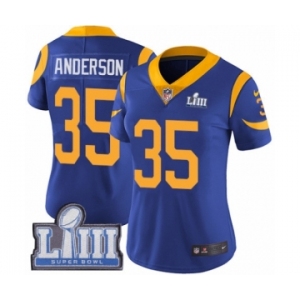 Women's Nike Los Angeles Rams #35 C.J. Anderson Royal Blue Alternate Vapor Untouchable Limited Player Super Bowl LIII Bound NFL Jersey