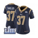 Women's Nike Los Angeles Rams #37 Sam Shields Navy Blue Team Color Vapor Untouchable Limited Player Super Bowl LIII Bound NFL Jersey