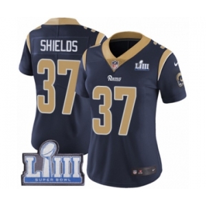 Women's Nike Los Angeles Rams #37 Sam Shields Navy Blue Team Color Vapor Untouchable Limited Player Super Bowl LIII Bound NFL Jersey