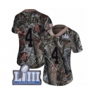 Women's Nike Los Angeles Rams #4 Greg Zuerlein Camo Rush Realtree Limited Super Bowl LIII Bound NFL Jersey